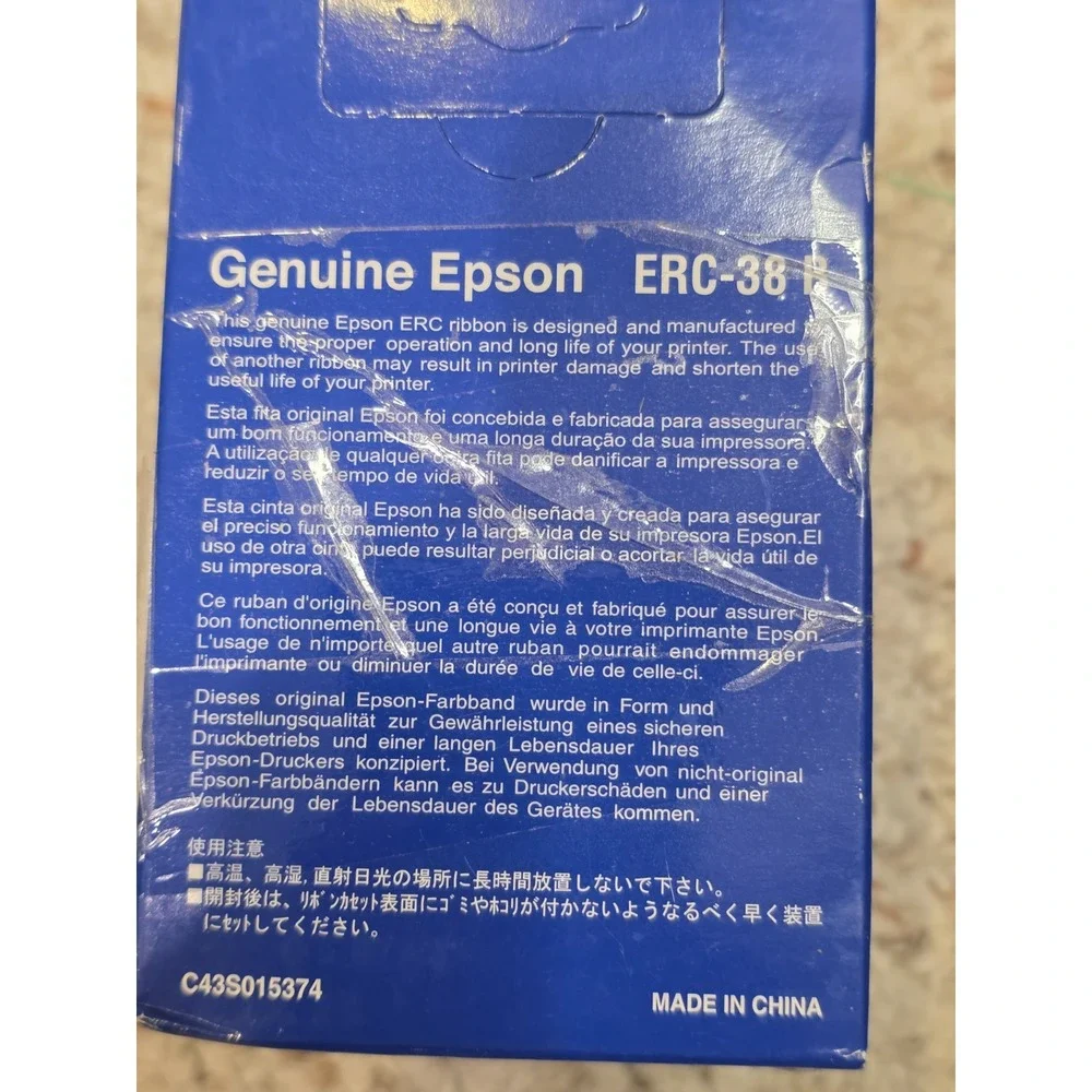 Lot Of 34 New Genuine Epson ERC-38 B  Ink Ribbons